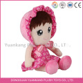 YK ICTI muñeco de peluche lindo de la fábrica colorida muñeca de peluche juguetes con el logotipo del bordado